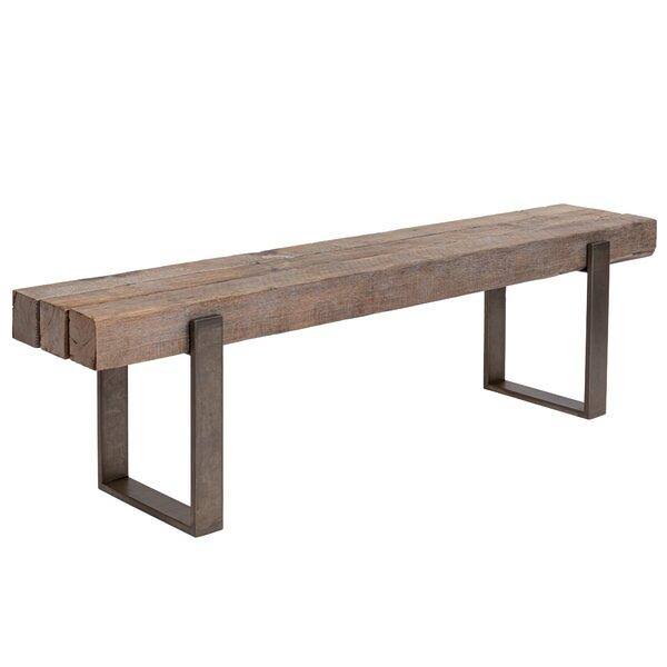 Antique Rustic Pine Farm Bench Y925