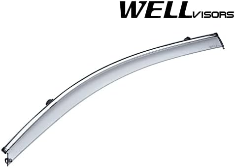 Chrome Trim Window Visors Rain Guards Z114460