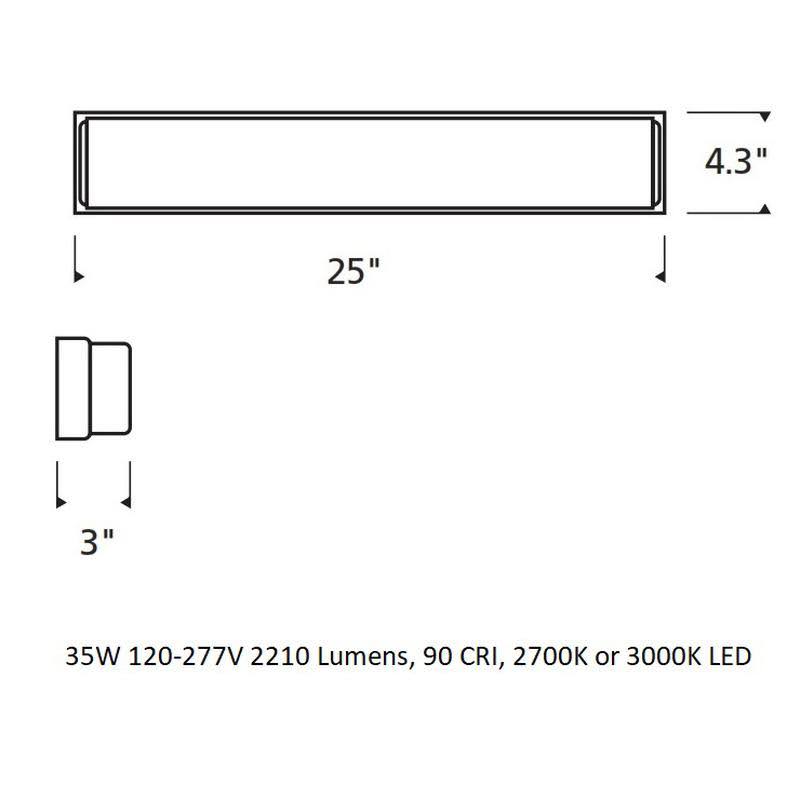 Satin Nickel LED Bath Light V245149