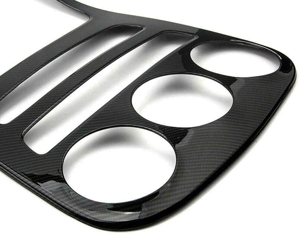 Carbon Fiber Pattern Gear Shift Panel Frame Cover Trim I906