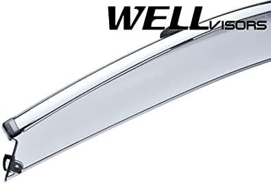 Chrome Trim Window Visors Rain Guards Z114460