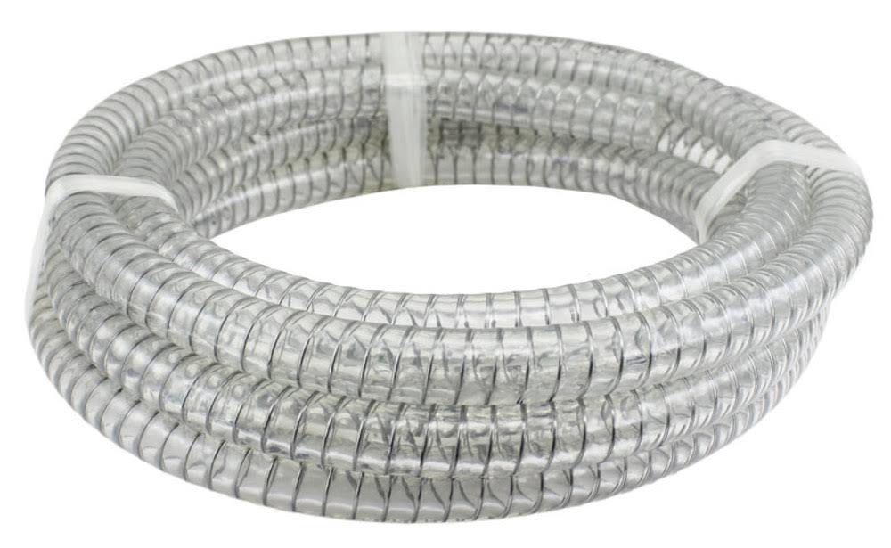 5 ft x 2 ID Steel Wire PVC Flexible Tubing Heavy Duty Vinyl Hose O536811