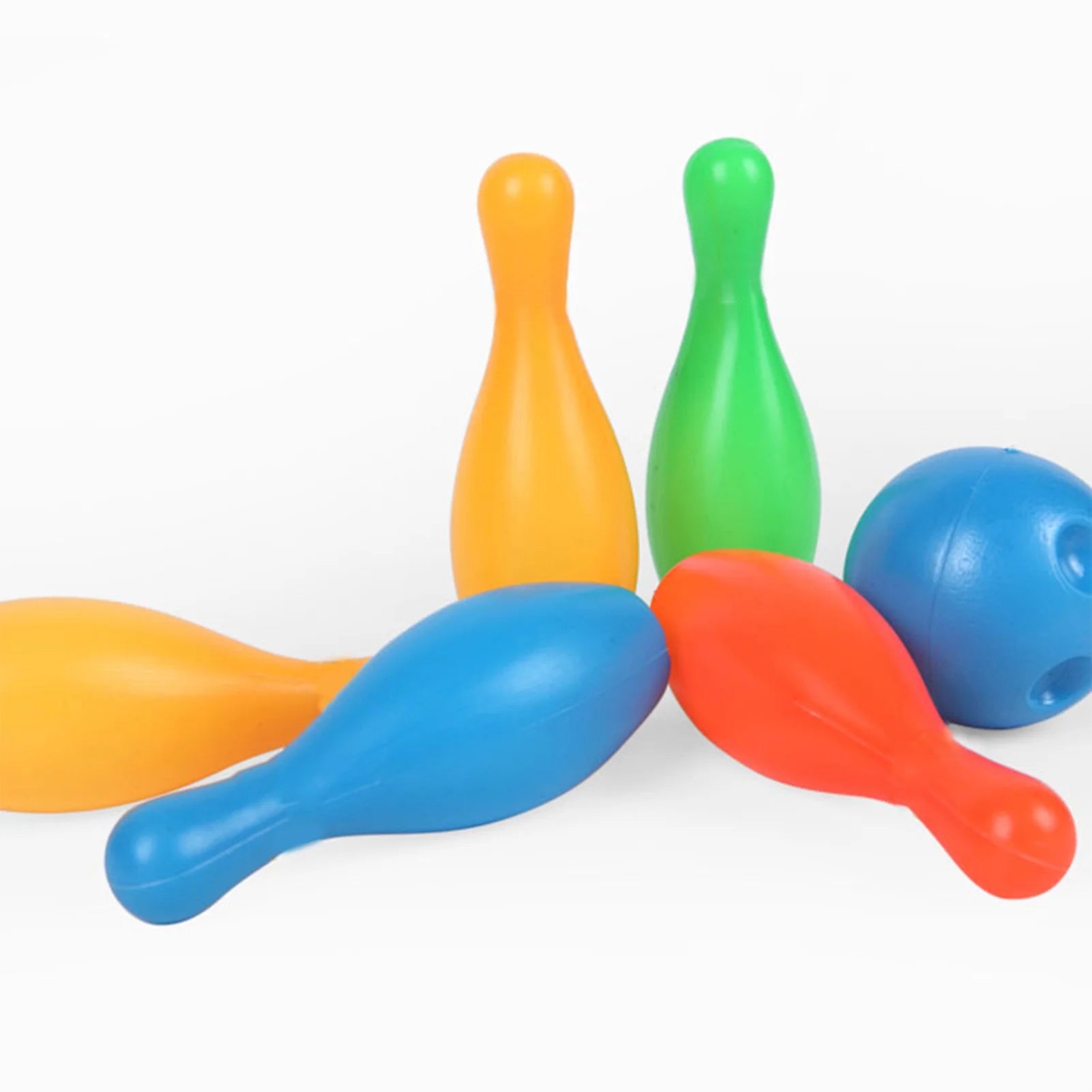 12Pcs Solid Color Bowling Toy Set F2480