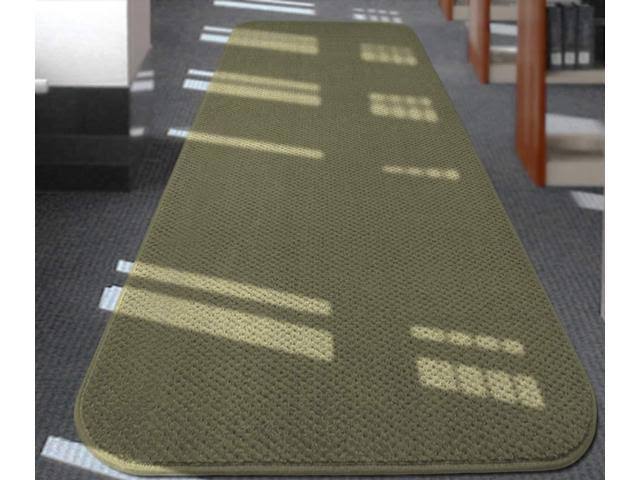 Olive Green 24 ft. x 48 in. Skid-Resistant Carpet Runner U6409