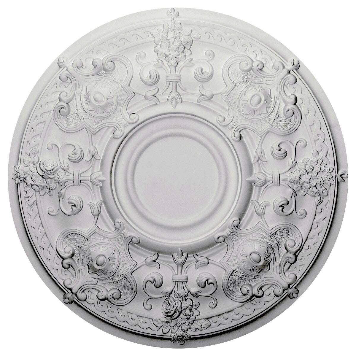 Hand-Painted Stone Hearth Crackle Ceiling Medallion T75781