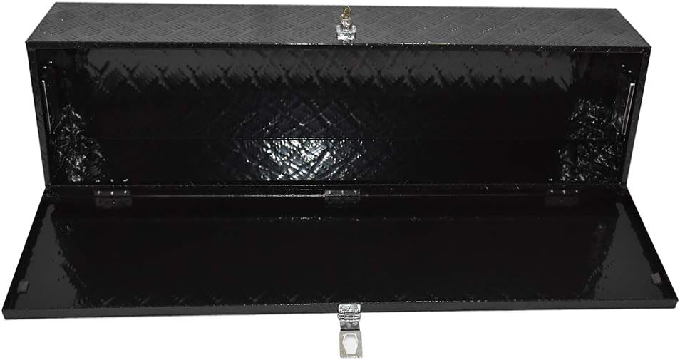 Black Aluminum Camper Tool Box with Lock Y808938