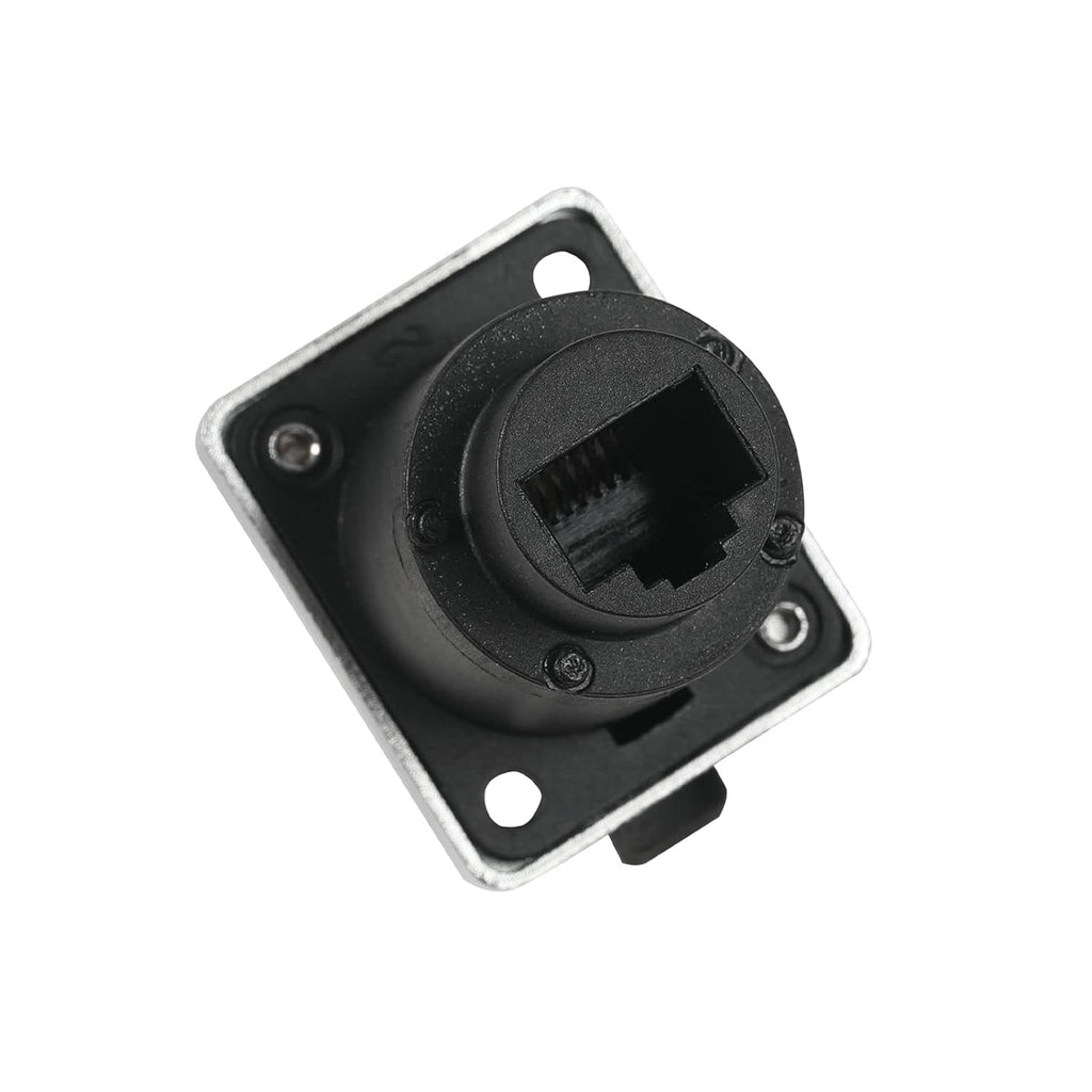 10PCS Panel Mounting RJ45 IP65 Waterproof Cat5/5e/6 8P8C Connector Female to Female with Dust Cap X262
