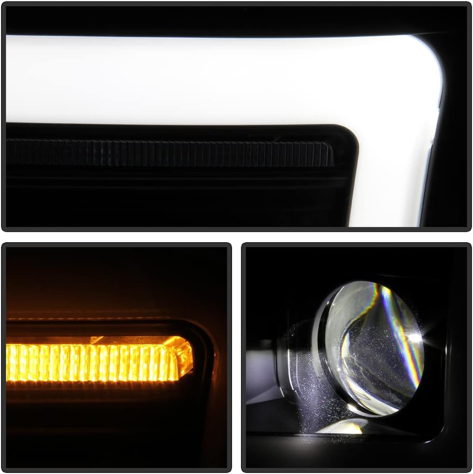 Projector Headlights with LED Tube and Sequential Signal W641