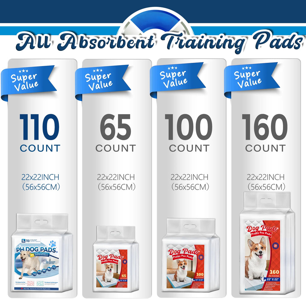 110 Count Disposable Dog Training Pads Y1571