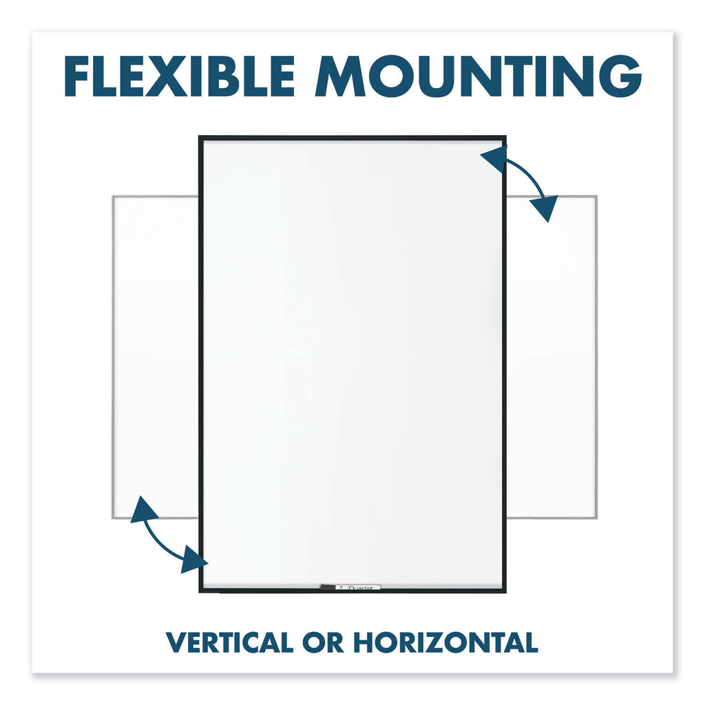 Black Frame Nano-Clean Magnetic Whiteboard W88186