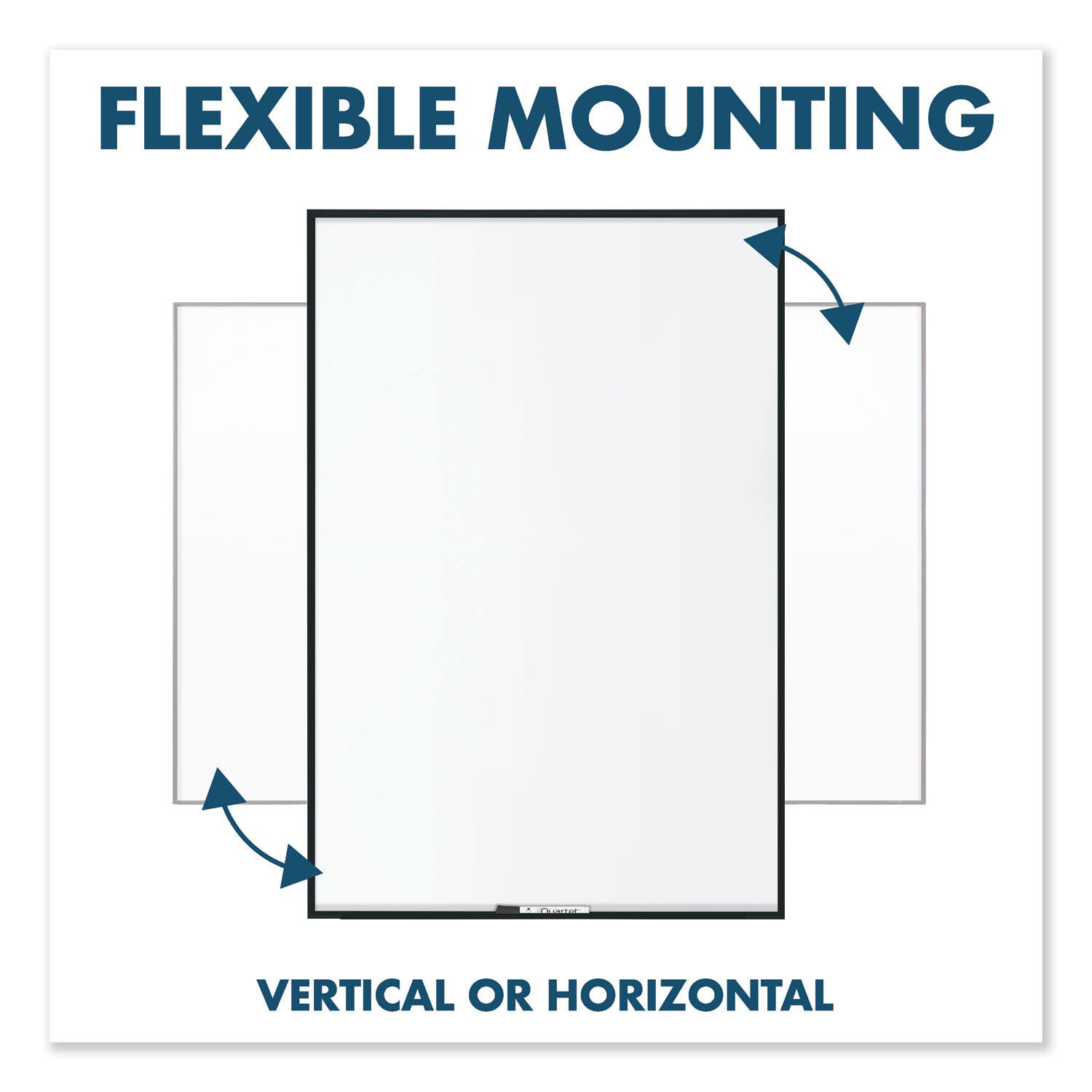 Black Frame Nano-Clean Magnetic Whiteboard W88186