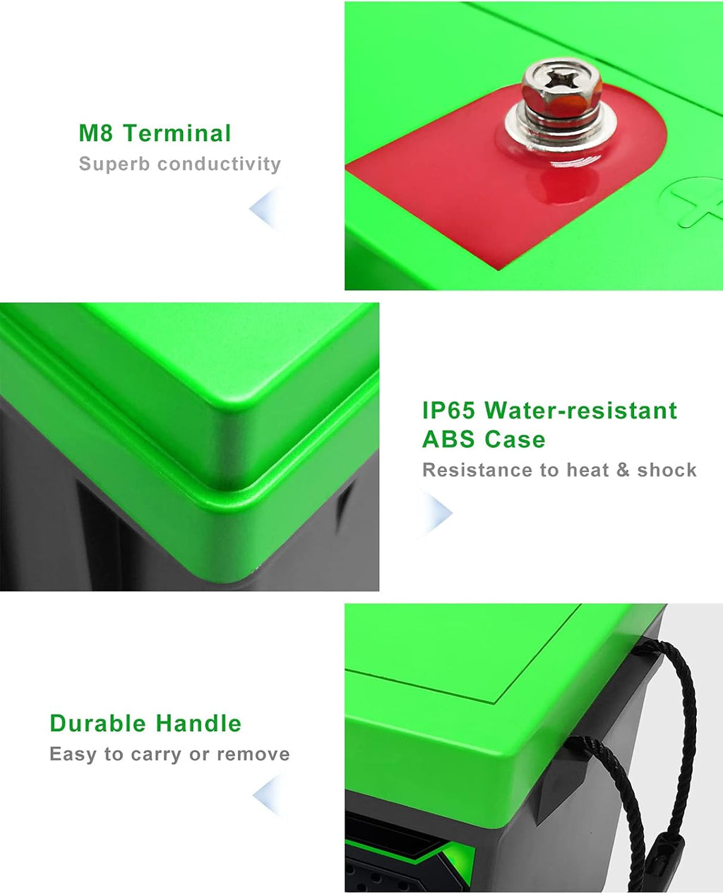 12V 400Ah Lithium Battery with 250A BMS P12662