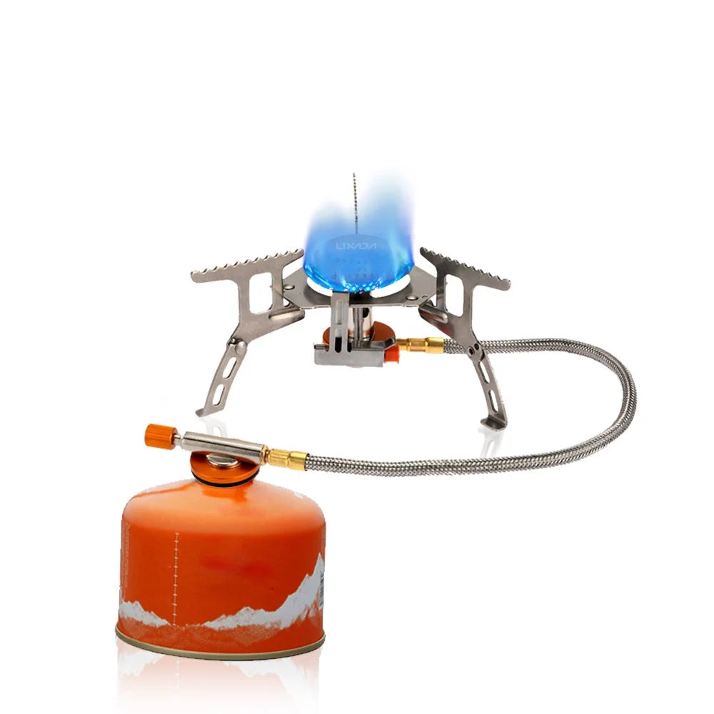 Camping Foldable Gas Set with Gas Conversion Head Adapter H2007