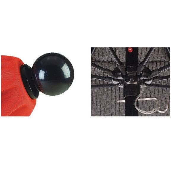 7.5' Fiberglass Market Umbrella Champagne Olefin K6522