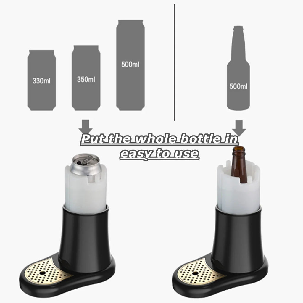 Black Beer Dispenser for Canned Bottled Beer A763