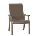 Textured Desert Forest Green Patio Dining Armchair J590