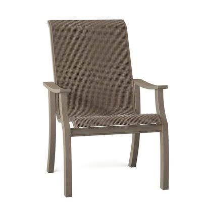 Textured Desert Forest Green Patio Dining Armchair J590