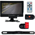 Monitor System with 2 Interior DVR Dash Cams License-plate Camera L8708