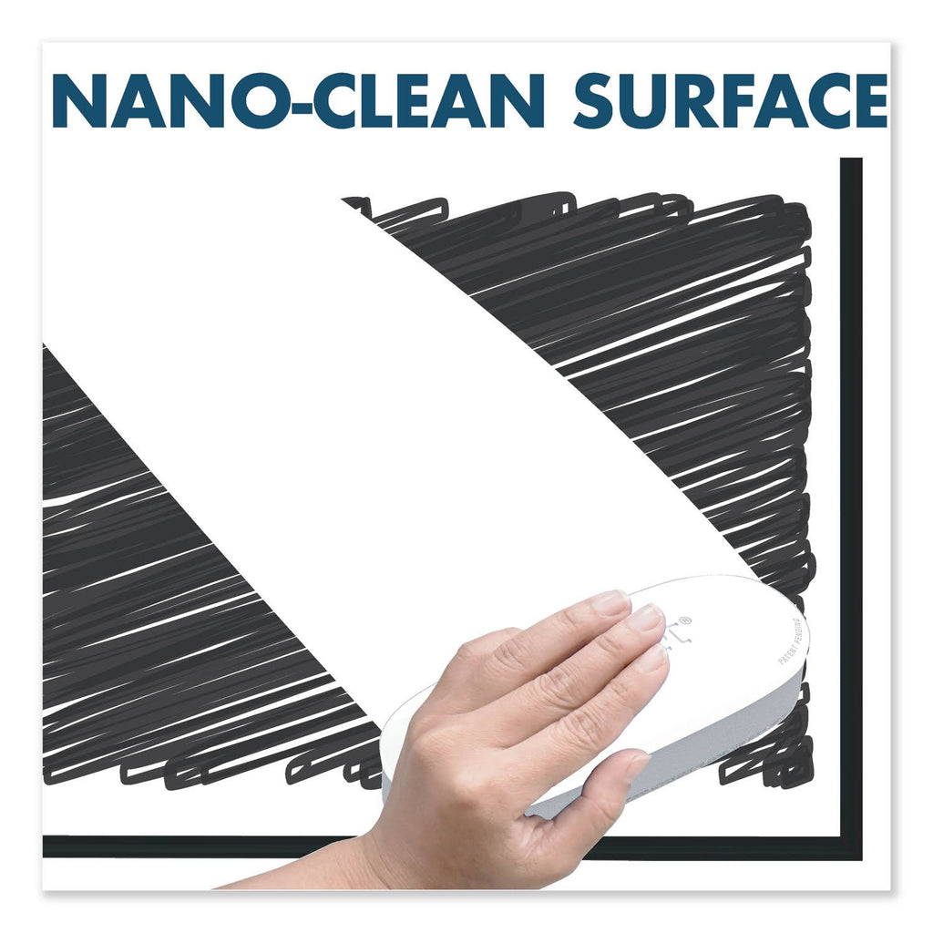 Black Frame Nano-Clean Magnetic Whiteboard W88186