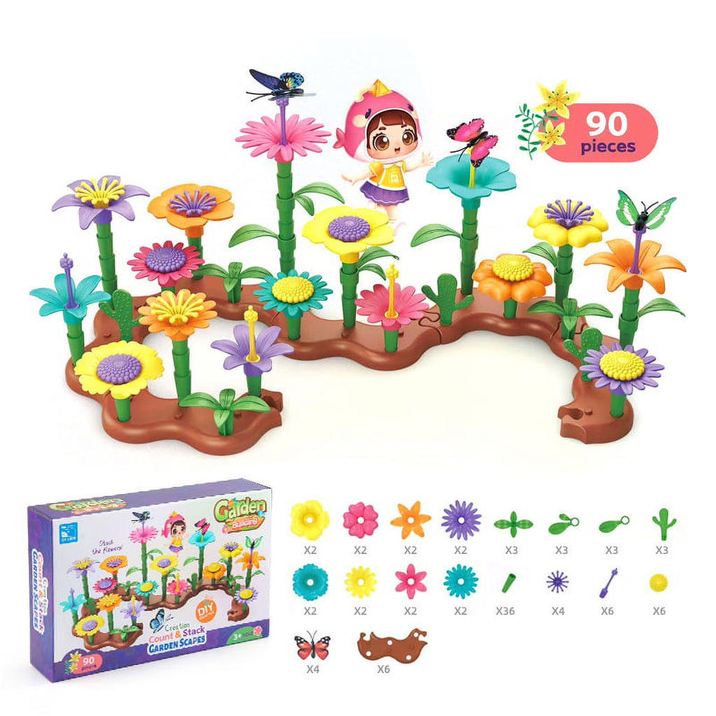 90PCS Flower Garden Building Toys D1708