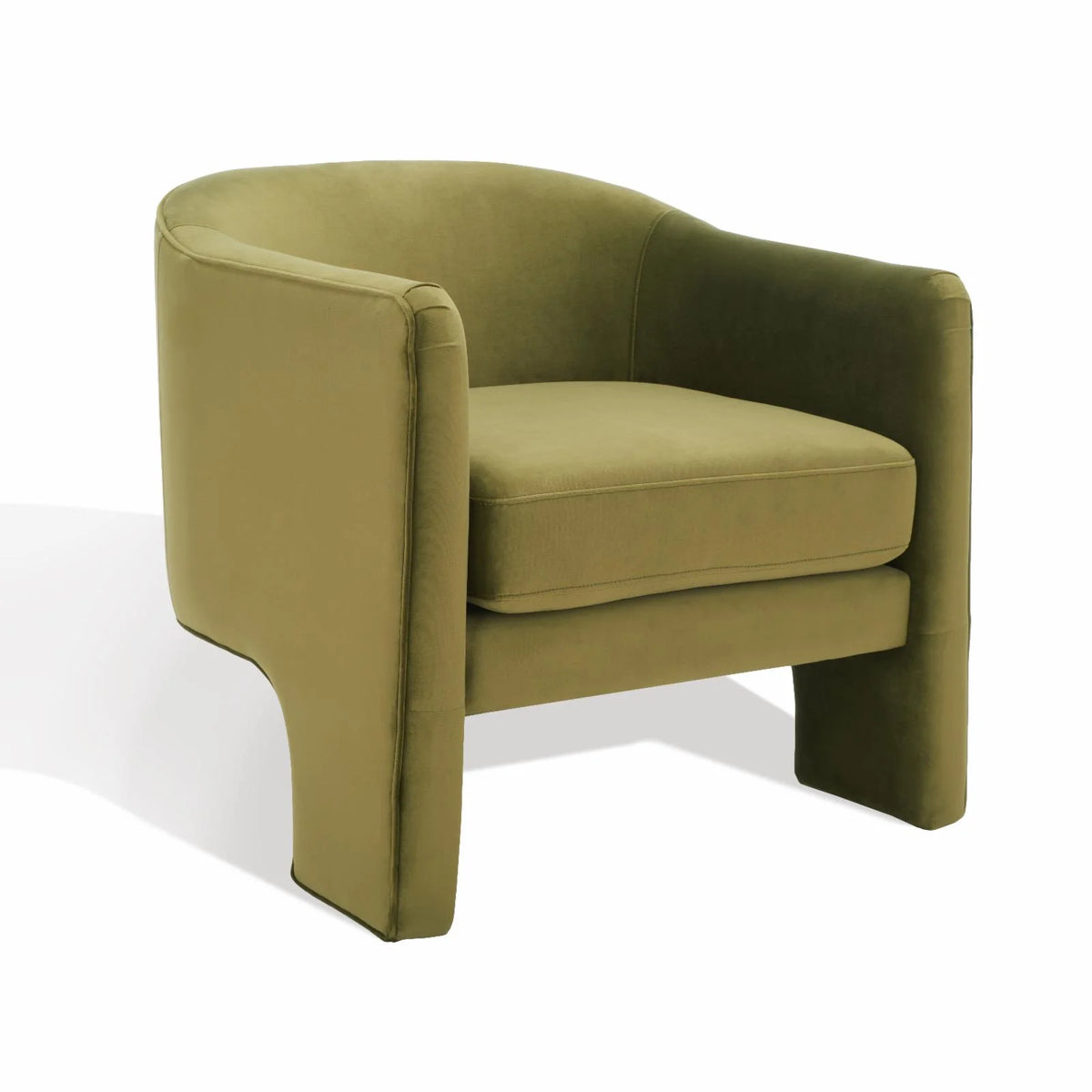 Olive Green Velvet Accent Chair Z68434