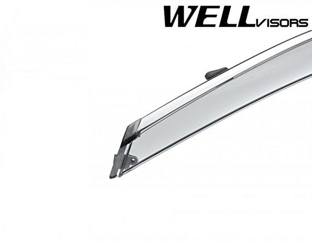 Chrome Trim Side Window Visors Deflectors for Volkswagen Atlas E58260
