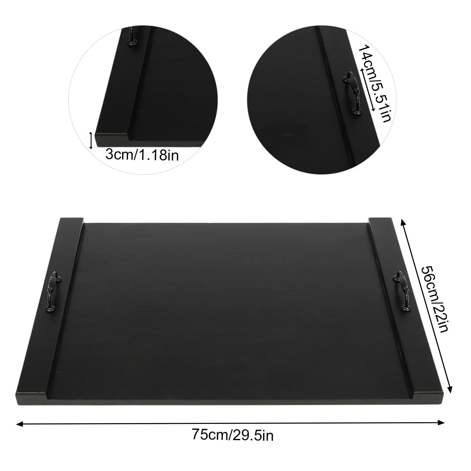 Black Stove Top Cover Chopping Board X2725