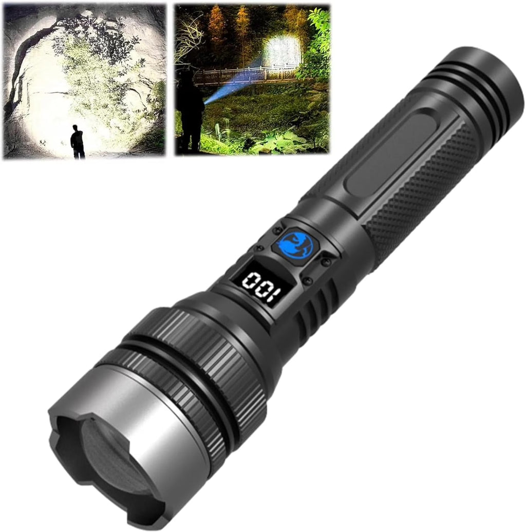 150000 Lumens USB Rechargeable Waterproof Handheld Flashlight G76689