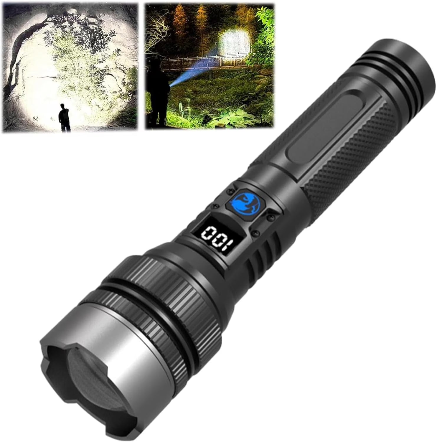 150000 Lumens USB Rechargeable Waterproof Handheld Flashlight G76689