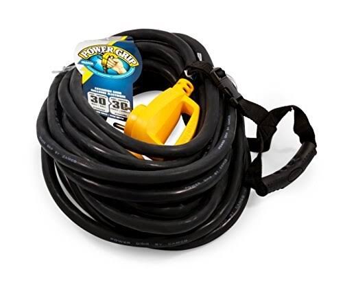 30-Amp PowerGrip Extension Cord, 50&, Black K71603