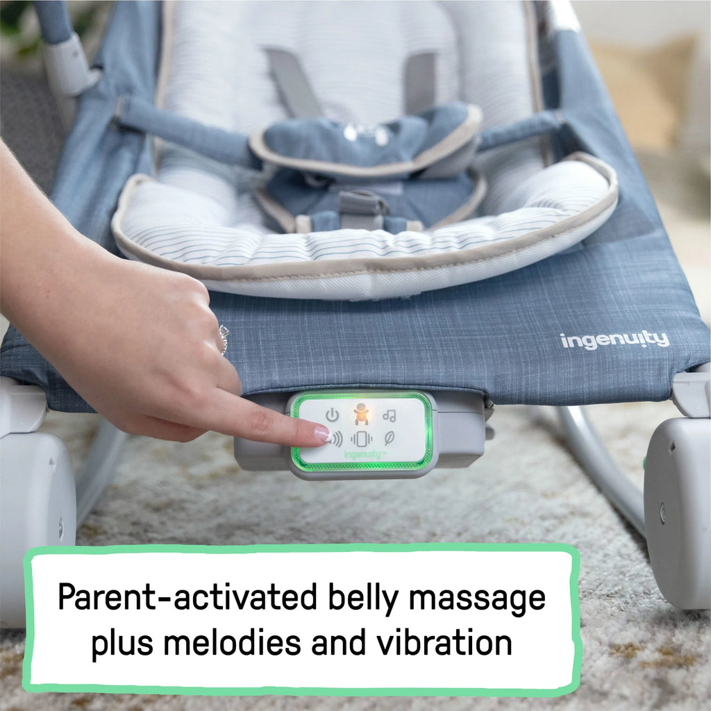 Blue Chambray Baby Massage Seat D989357