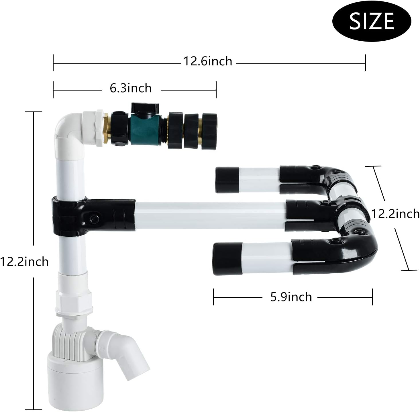 Pool Water Leveler with 3/4'' Hose Connector, Pack of 2 Q89510
