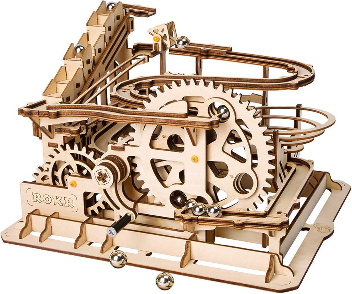3D Wooden Puzzle Marble Run with 10 Steel Marbles Z8681