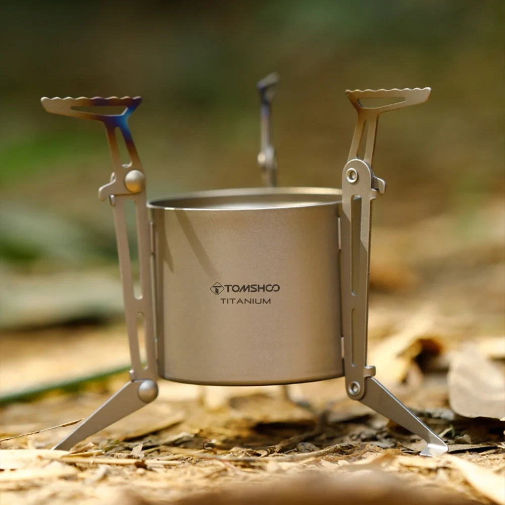 Camping Stove with Lid and Foldable Legs D14494