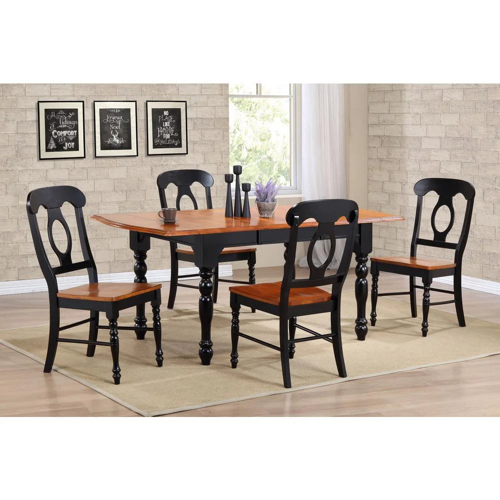 Black Cherry Wood Dining Chair (Set of 2) Q7900