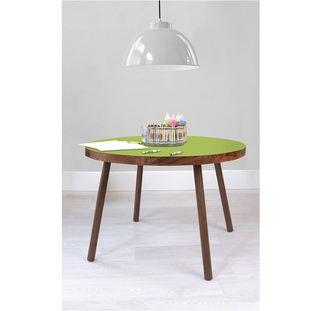 Round Kids Table Maple Green X5933