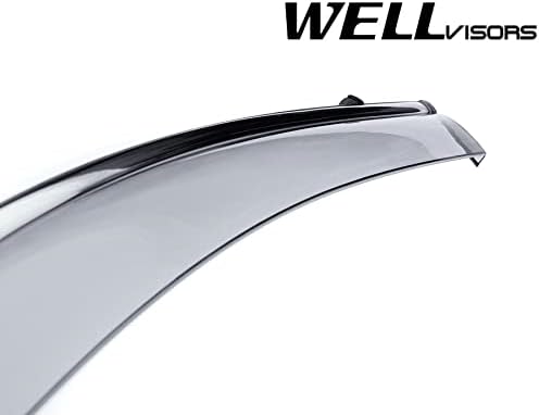Chrome Trim Window Visors Rain Guards Z114460