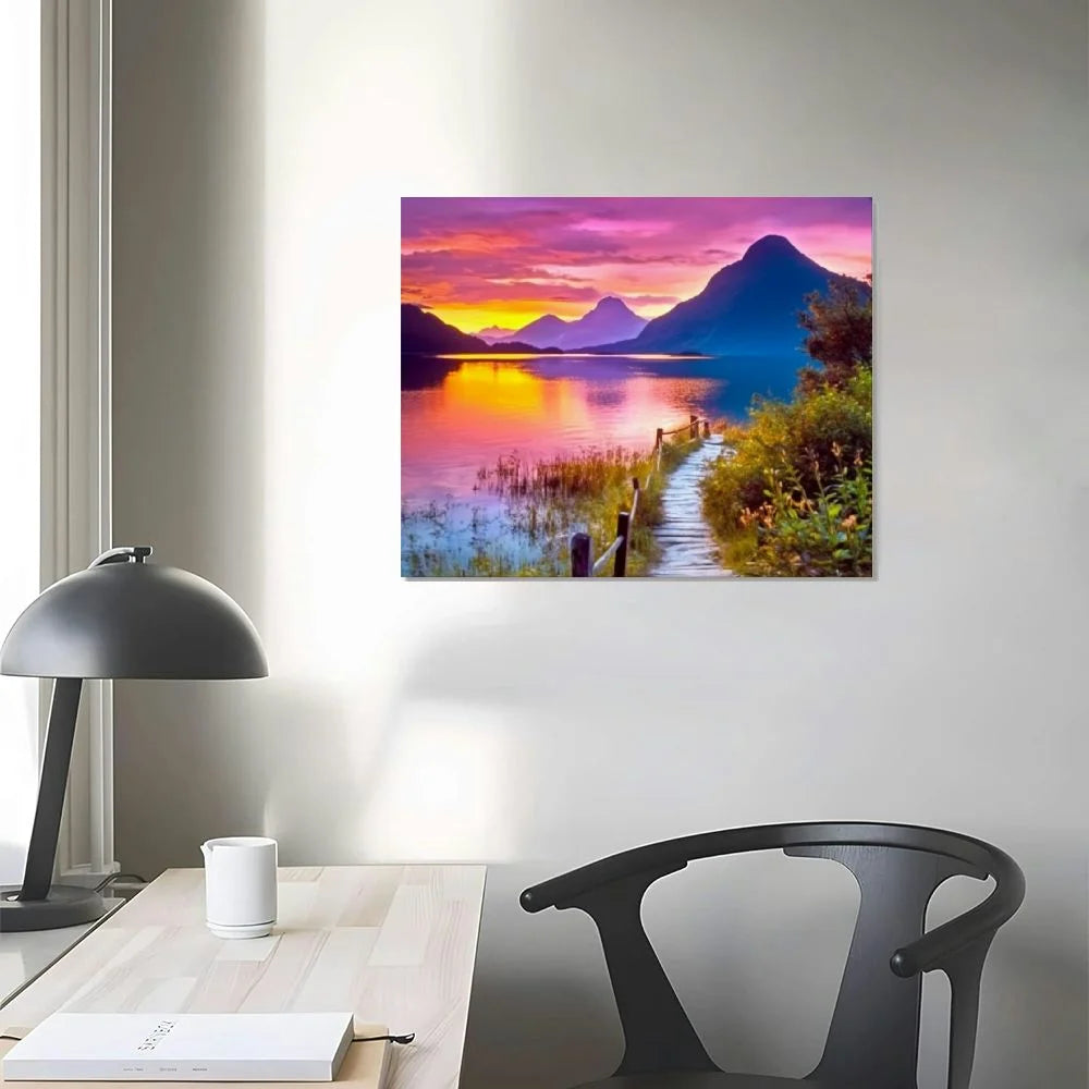 Purple Sunset Cloud Sky Lavender Flower Wilderness Nature Photography Scenic Landscape Colorful Multicolor S499454