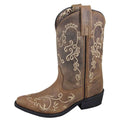 Brown Waxed Distress Western Boots H611