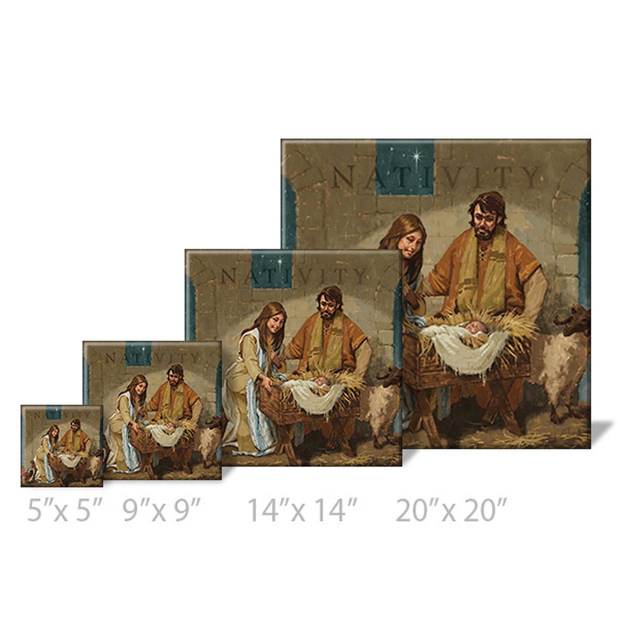 20x22W Brown Gallery Wrapped Giclee Print O548