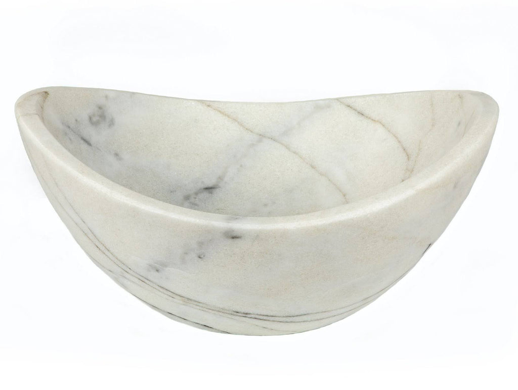 White Marble Small Vessel Sink G11926