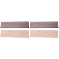 4 Pcs Miniature Food Toy Doll House Decoration Accessories Black Walnut Board Beech Bjd Wood Chips Wood 2pcs Boards Crafted Flooring Ornament Simulated O8864
