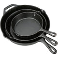 3 Piece Cast Iron Skillet Set, Pre-seasoned P607