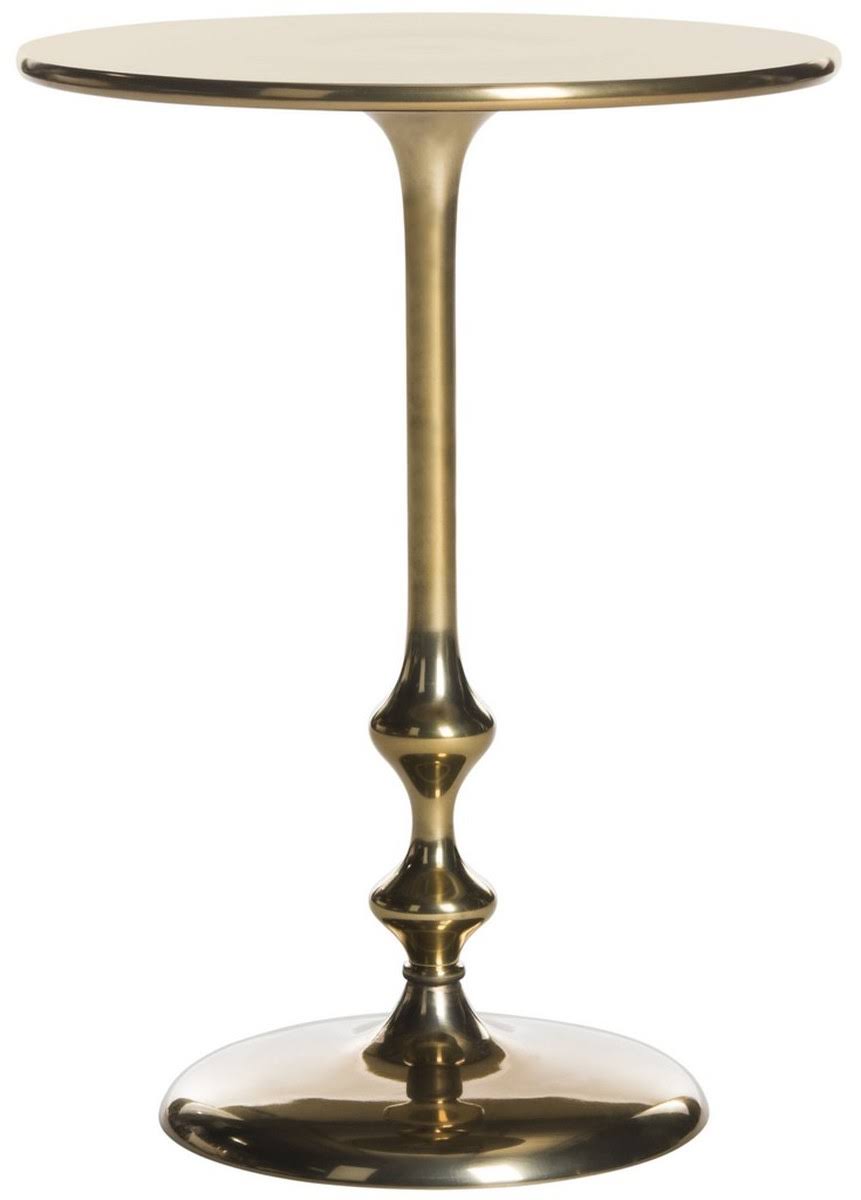 Antique Brass Round Side Table C471532