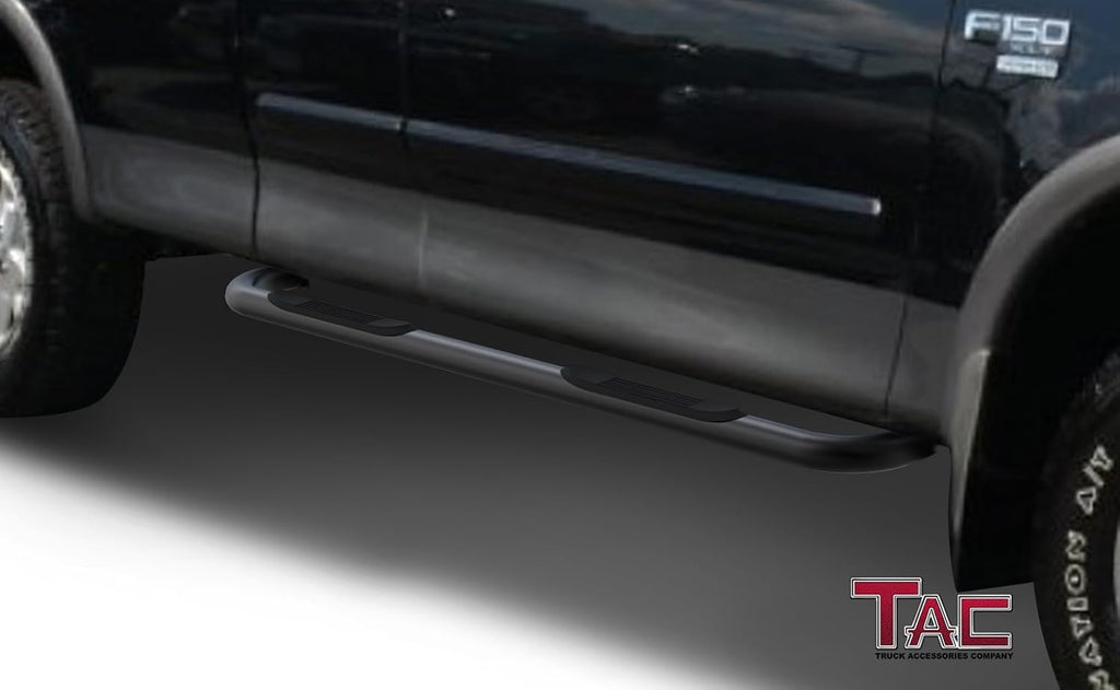 3 Black Side Step Nerf Bars Running Boards 2Pcs Z56103