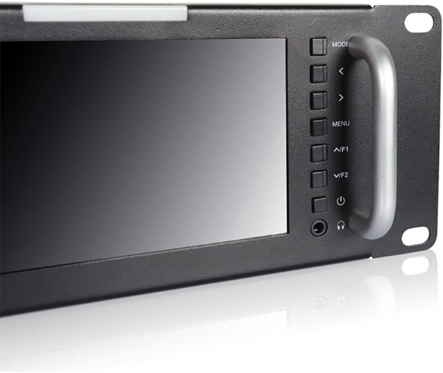 Triple 5 Inch 2RU 800×480 Broadcast LCD Rack Mount Monitor with 3G-SDI, HDMI, AV Input and Output P78604