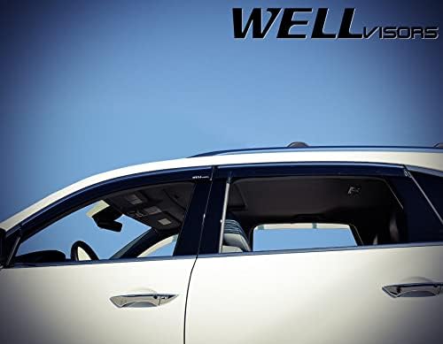 Chrome Trim Window Visors Rain Guards Z114460