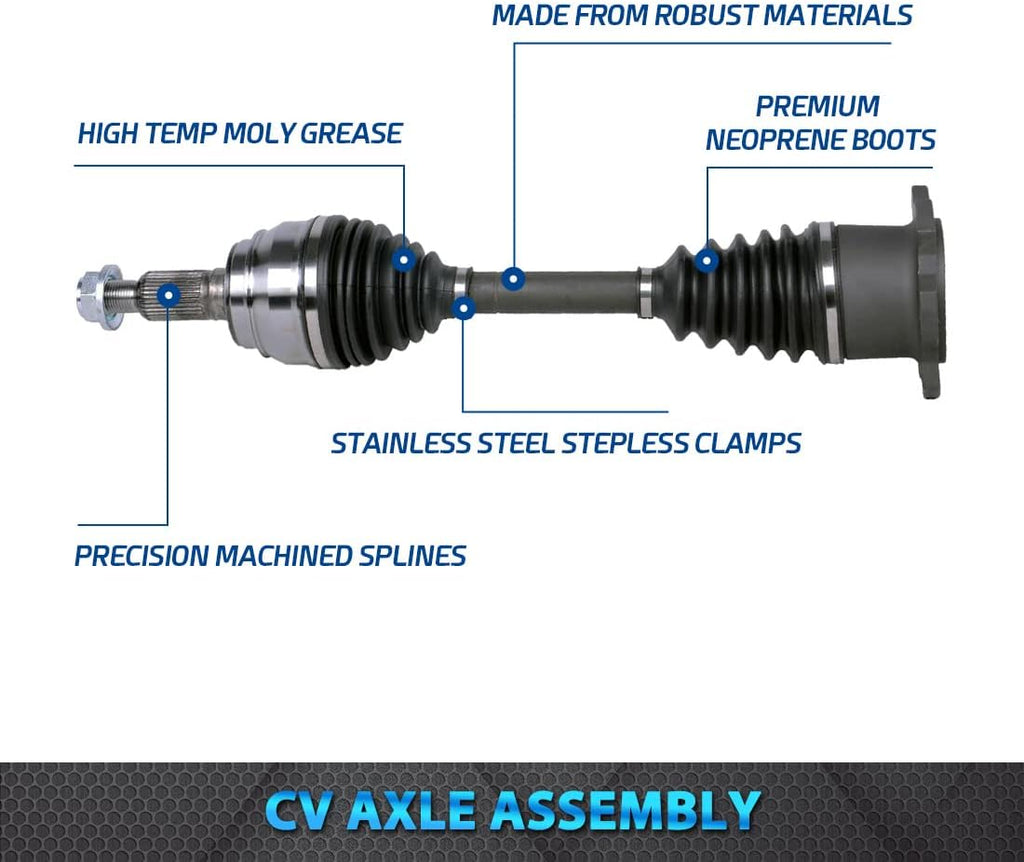 Front CV Axle Shaft for 4WD Chevy Silverado 1500 GMC Sierra 1500 Cadillac Escalade Tahoe Suburban 1500 Yukon V441576