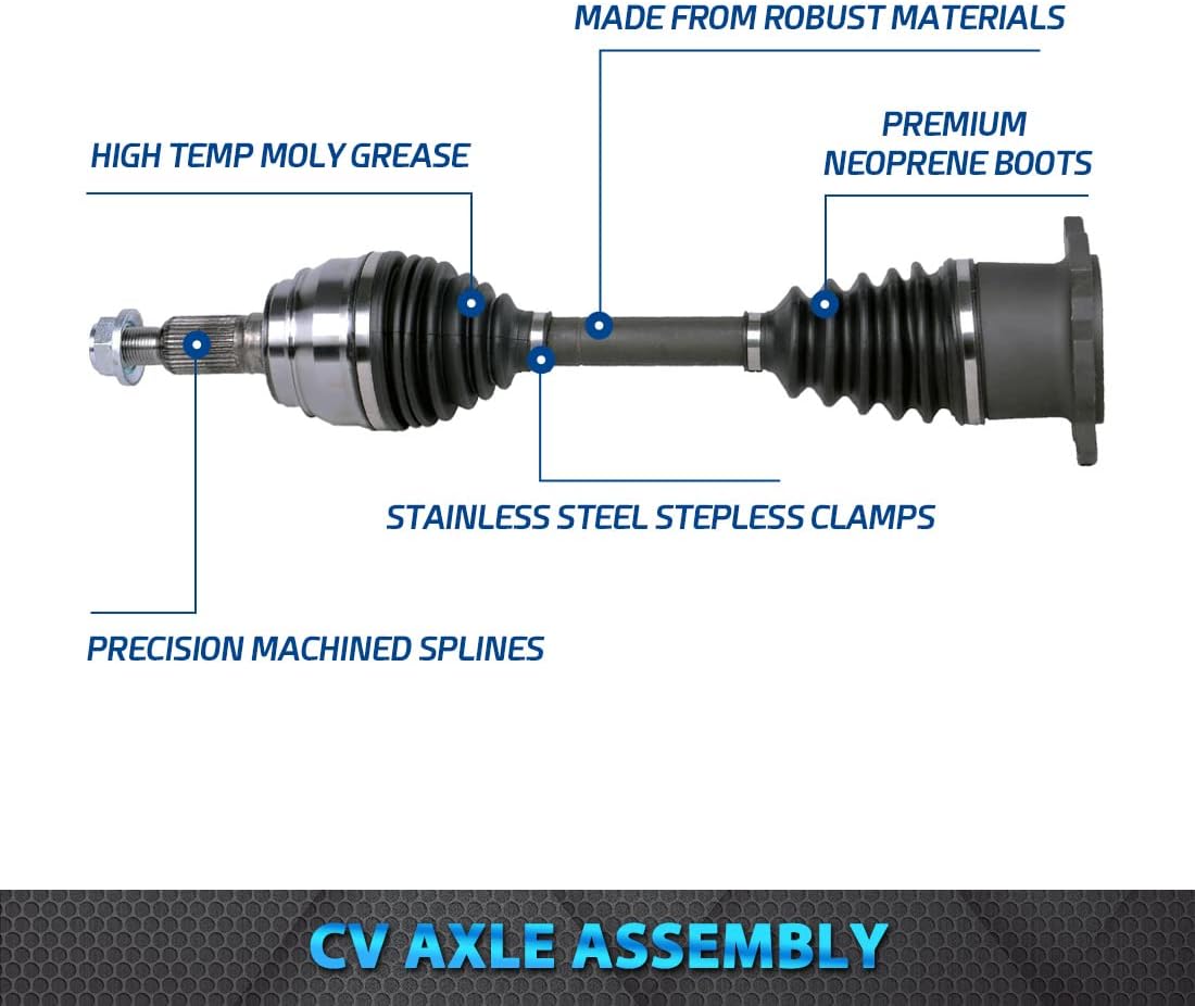 Front CV Axle Shaft for 4WD Chevy Silverado 1500 GMC Sierra 1500 Cadillac Escalade Tahoe Suburban 1500 Yukon V441576