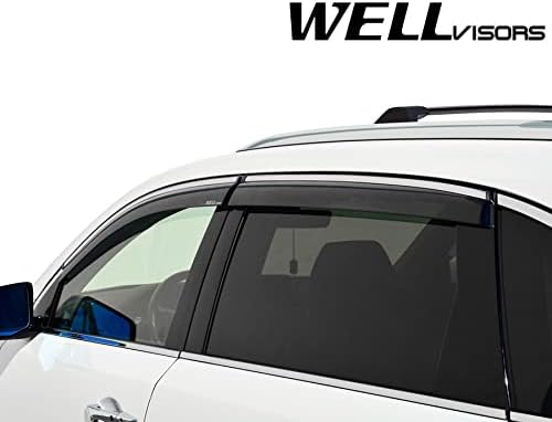 Chrome Trim Window Visors Rain Guards Z114460